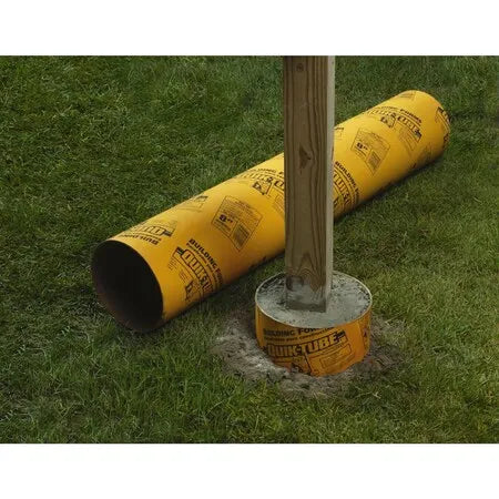 Quik-Tube Cardboard Concrete Building Form Tube 12 in. W X 4 ft. L X 12 in. D